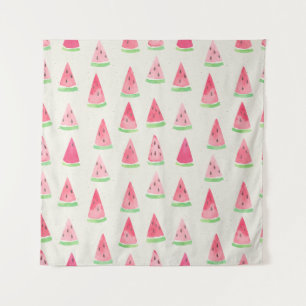 Tenture Mignonne pastèque : motif d'aquarelle transparente