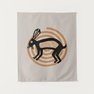 Tenture Mimbres Rabbit Art