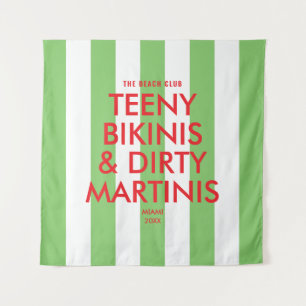 Tenture Mini maillots de bain & Martinis coquines Club de 