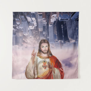 Tenture Miséricorde divine, Saint Faustina, Jésus Je fais 