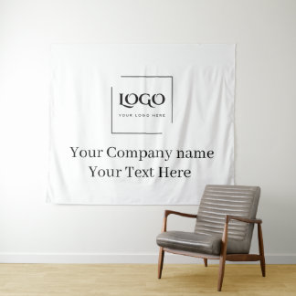 Tenture Modèle de logo personnalisé élégant