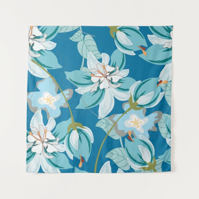 Tenture Modèle floral, design floral polyvalent. (Devant)