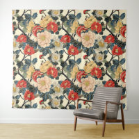 Modèle floral japonais Ukiyo-E Art