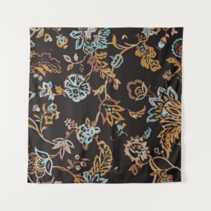 Tenture Modèle Floral vintage Et Sans Couleur. Textur main
