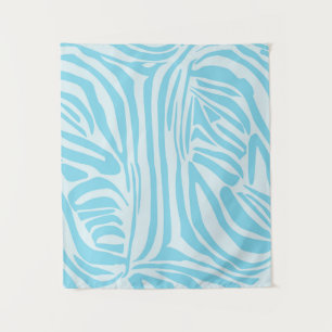 Tenture Modèle Zèbre Bleu