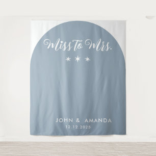 Tenture Moderne Mademoiselle à Mme Shower Nuptial arche bl