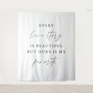 Tenture Moderne Minimaliste « Chaque histoire d'amour est