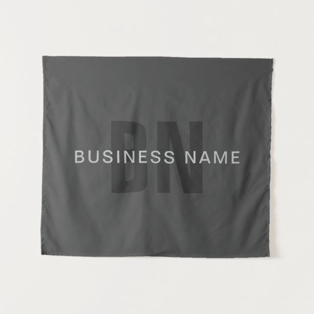 Tenture Moderne modèle de conception de monogramme éditabl (Devant (Horizontal))