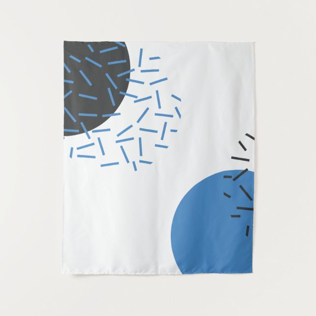 Tenture Moderne, simple, cool, abstrait, motif graphique (Devant)