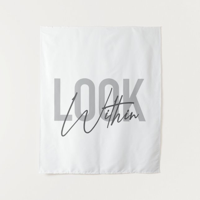 Tenture Moderne, simple, typographie urbaine cool Regardez (Devant)