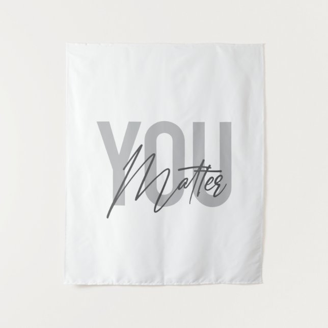 Tenture Moderne, simple, typographie urbaine cool Vous Com (Devant)