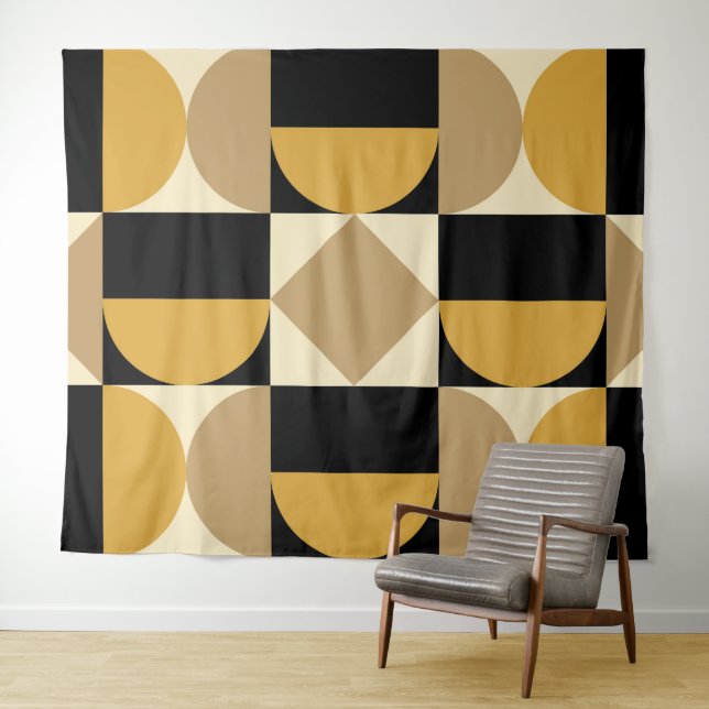 Tenture Modernist Geometric Design (En situation (horizontale))
