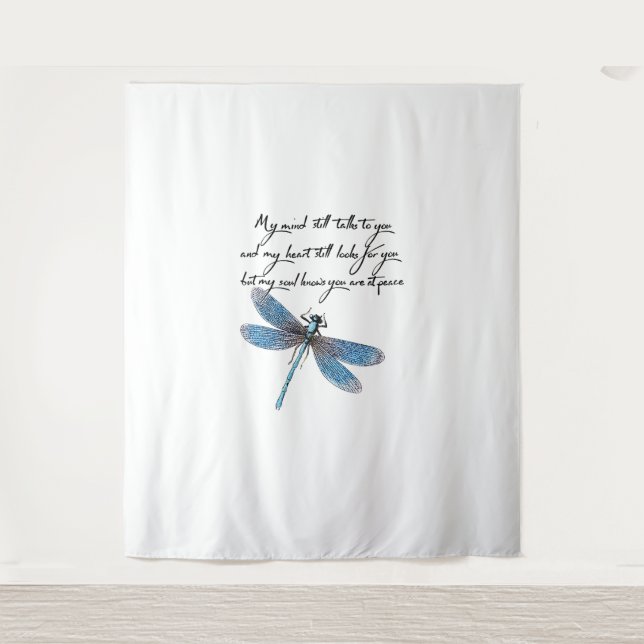 Tenture Mon Esprit Vous Parle Encore Et Ma libellule De Co (Devant)