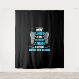Tenture Mon Petit-Fils Est Mon Ange Gardien