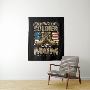 Tenture Mon soldat préféré m'appelle maman