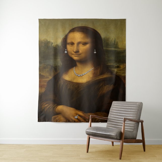 Tenture Mona Lisa en diamants  (En situation)