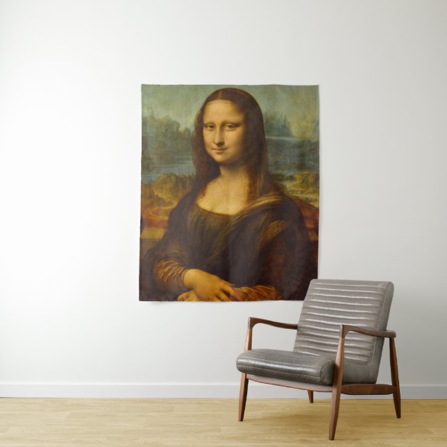 Tenture Mona Lisa, La Joconde, 1503 par Leonardo da Vinci (En situation)