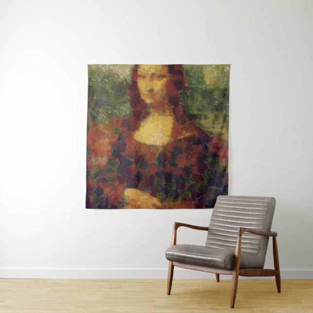 Tenture Mona Lisa Lettuce Art fine Cuillère végétale (En situation)