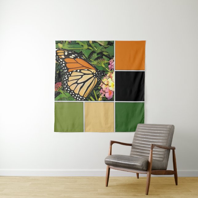 Tenture Monarch Butterfly Art (En situation)