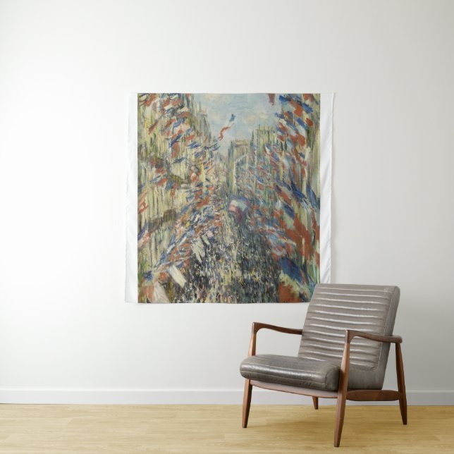 Tenture Monet 1878 La rue Montorgueil à Paris (En situation)