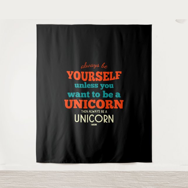 Tenture Monicorne cheval créatures mythiques Pony Unicorn (Devant)