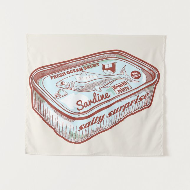 Tenture Monnaie à haleine amusante (Devant (Horizontal))