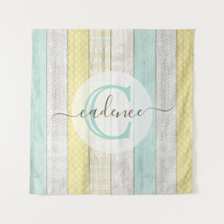 Tenture Monnaie Rustique & Boho Jaune Geo Moderne Personna