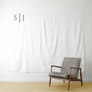 Tenture Monogramme classique moderne Mariage arrière-plan 