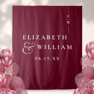 Tenture Monogramme de Bourgogne - Mariage Photo Contexte