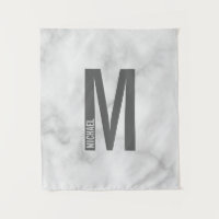 Monogramme et nom personnalisés modernes