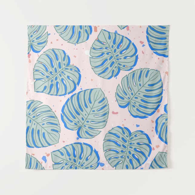 Tenture Monstère tropicale : Terrazzo Motif Vintage (Devant)