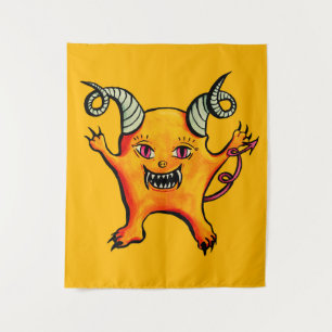 Tenture Monstre-Caricature de la Corne Cute