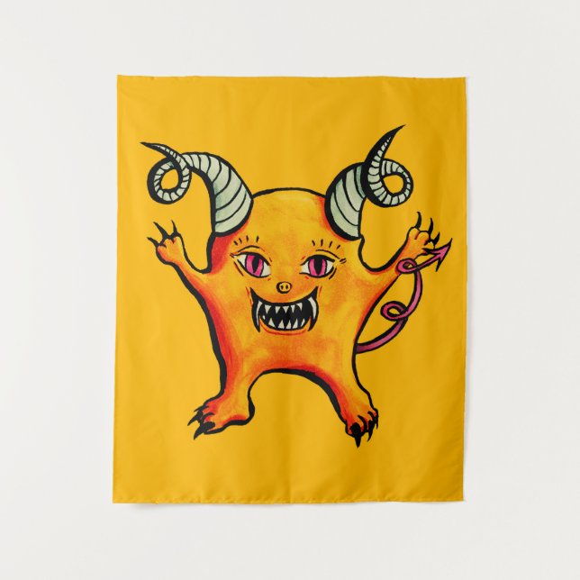Tenture Monstre-Caricature de la Corne Cute (Devant)