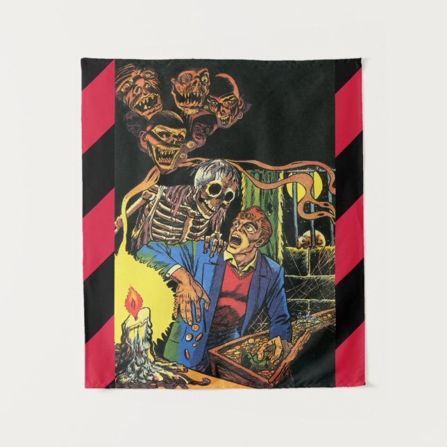 Tenture monstres créatures ghouls horreur comics art (Devant)