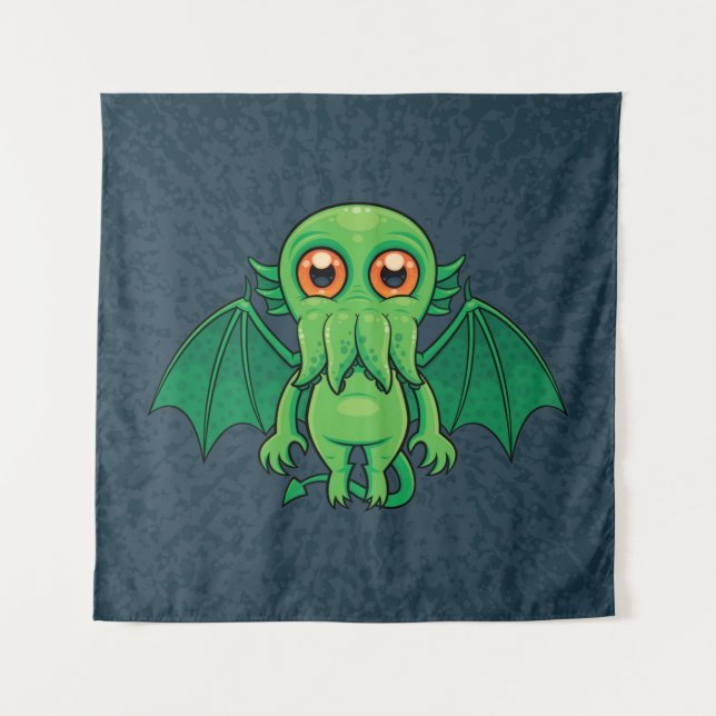 Tenture Monstres de Cute Green (Devant)