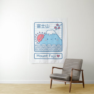 Tenture Mont Fuji Mignon Et Soleil Décoration De Chambre J