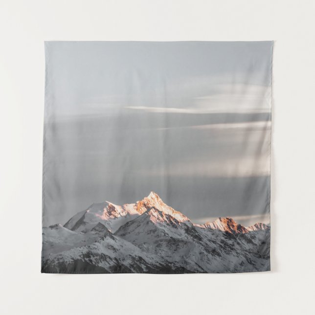 TENTURE MONTAGNES COUVERTES DE NEIGE (Devant)