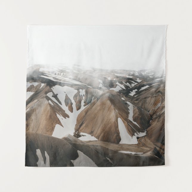 TENTURE MONTAGNES COUVERTES DE NEIGE (Devant)