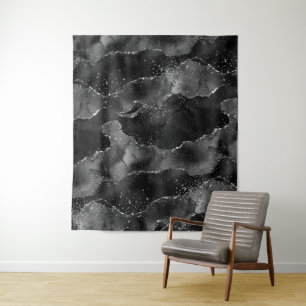 Tenture Moody Agate Fond de photo Vampy Glam noir onyx