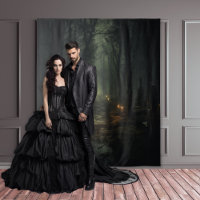 Moody Gothic Candlelit Forest Path XLarge