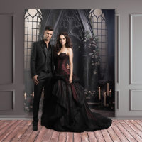 Moody Gothic Dark Alter Fleurs Bourgogne XLarge