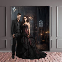 Moody Gothic Mansion Marbre Cheminée XLarge
