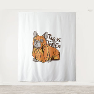 Tenture Mops d'Halloween