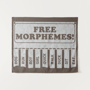 Tenture Morphèmes libres