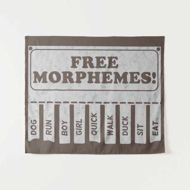 Tenture Morphèmes libres (Devant (Horizontal))