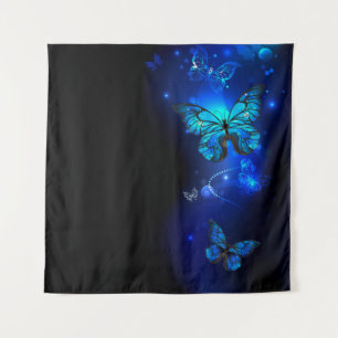 Tenture Morpho Butterfly in the Dark Background