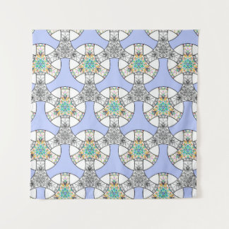 Tenture Mosaïque colorée et transparente entrelacement ban