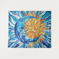 Mosaïque du soleil et de la lune