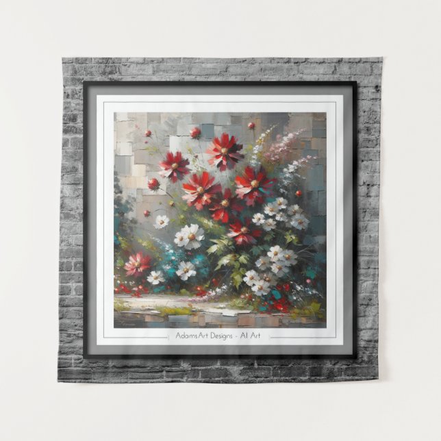 Tenture Mosaïque florissante (Devant)