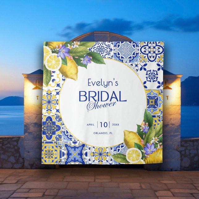 Tenture Mosaïque italienne Fête des mariées citrons carrea (Créateur téléchargé)
